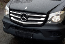 Накладки на решітку (2013↗, нерж.) OmsaLine - Італійська нержавійка Mercedes Sprinter W906 2006-2018 рр.