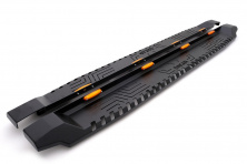 Бокові пороги Dakar V1 з LED (2 шт, метал) Mitsubishi L200 2006-2015 гг.