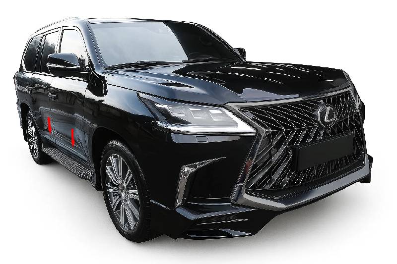 Накладки на молдинги BlackEdition (для 2016+) Lexus LX570/450d 2008-2022 рр.