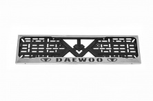 Рамка під номер хром Daewoo (1 шт, нержавіюча сталь)