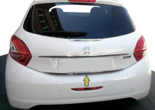 Кромка багажника (нерж.) Peugeot 208 2012-2019 рр.