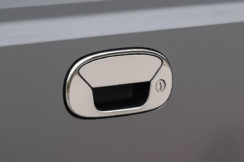 Накладка на задню ручку (нерж.) Carmos - Турецька сталь Fiat Doblo I 2001-2005 рр.