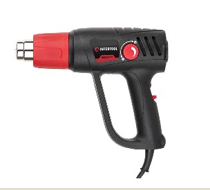 Фен технічний 2000 Вт, 2 режими, регулювання, 50-600 ° C, 250-500 л/хв INTERTOOL