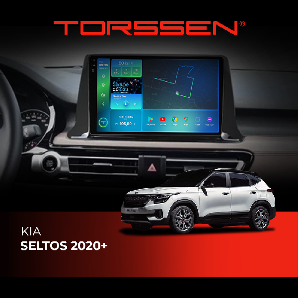 Штатна магнітола Torssen 2K Kia Seltos 2020+ FL9 4+64Gb 4G Carplay DSP