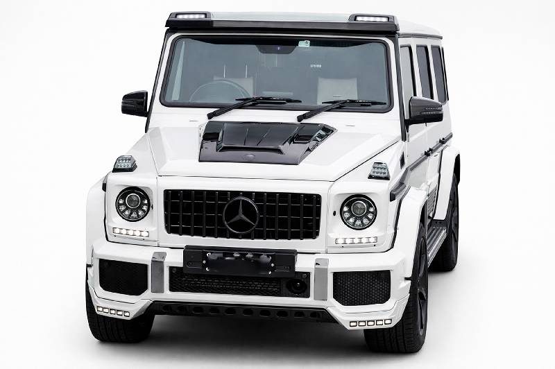 Накладка на капот BRBS (для 2004-2018, Карбон) Mercedes G сlass W463 1990-2018 рр.