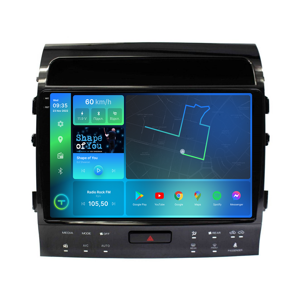 Штатна магнітола Torssen 2K Toyota LC200 2007-2015 climate FL10 4+64Gb 4G Carplay DSP