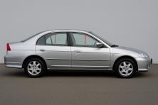 Зовнішня окантовка вікон (4 шт, нерж) Carmos - Турецька сталь Honda Civic Sedan VII 2001-2006 рр.