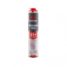 Пена монтажная профессиональная, всесезонная, 750мл/1000г. 65л.+, под пистолет