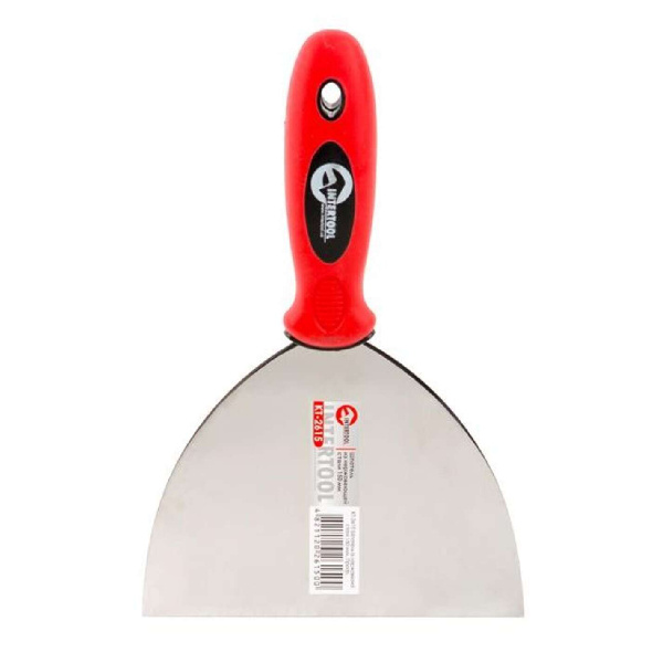 Шпатель из нержавеющей стали 150мм Проф INTERTOOL