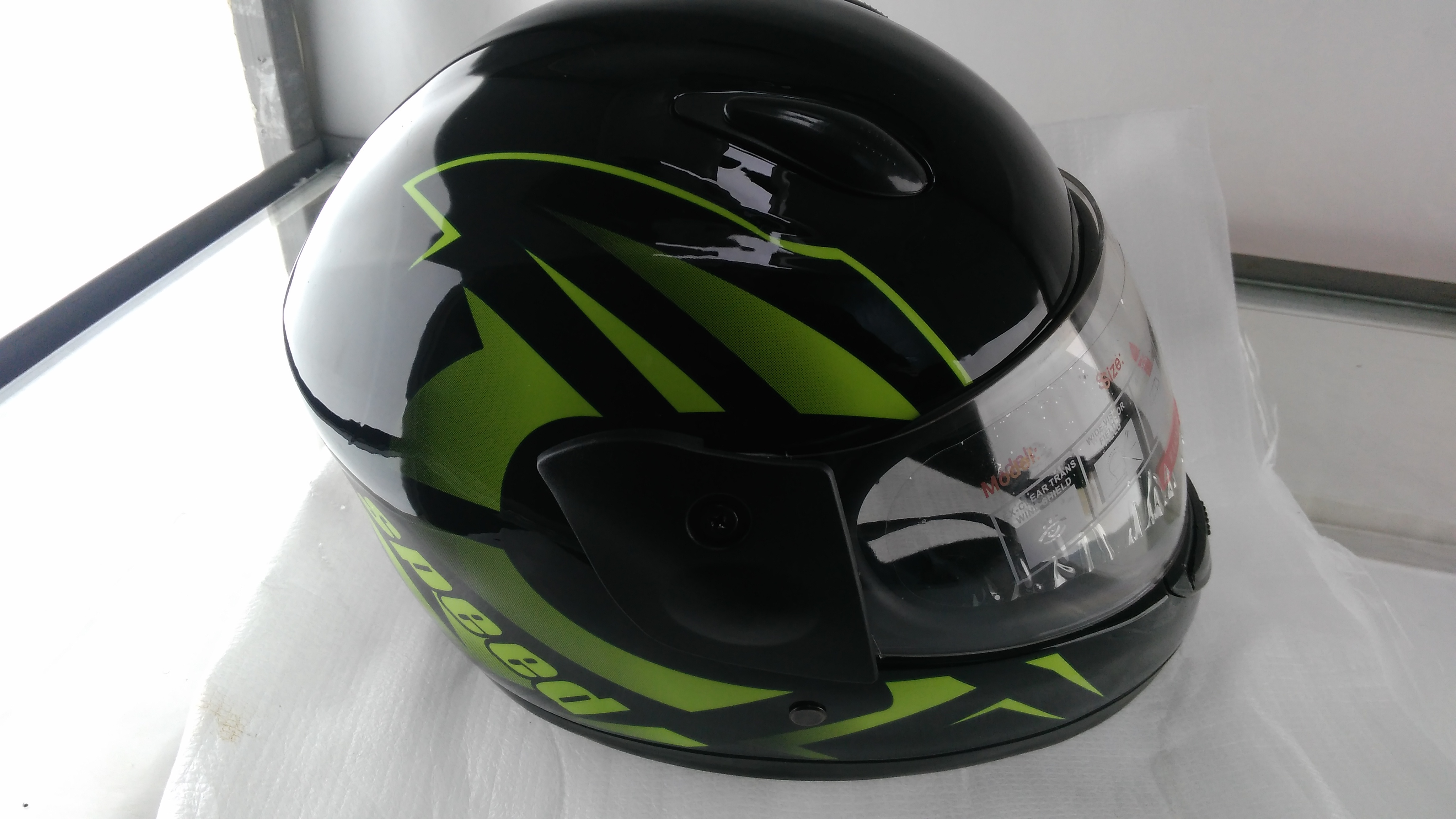 Шолом дитячий інтеграл (mod: F2-801) (size XS, BLACK/Neon yellow) ST