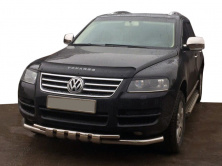 Кенгурятник ST015 (нерж) Volkswagen Touareg 2002-2010 рр.