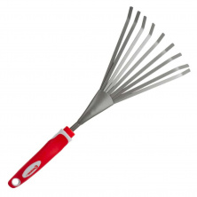 Грабли веерные садовые 230 мм*100 мм с комбинированной рукояткой