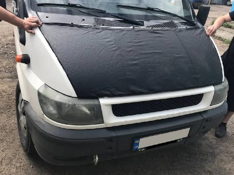 Чохол капота (2000-2006, шкірозамінник) Ford Transit 2000-2014 рр.