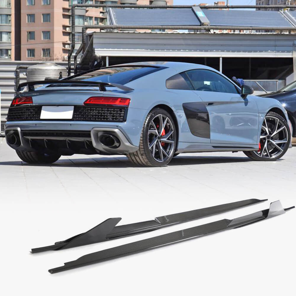 Бічні спідниці V2 (Карбон) Audi R8 2015- гг.