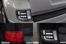 Задні протитуманки 2016-2021 (Executive Black) Toyota Land Cruiser 200 2007-2021 рр.