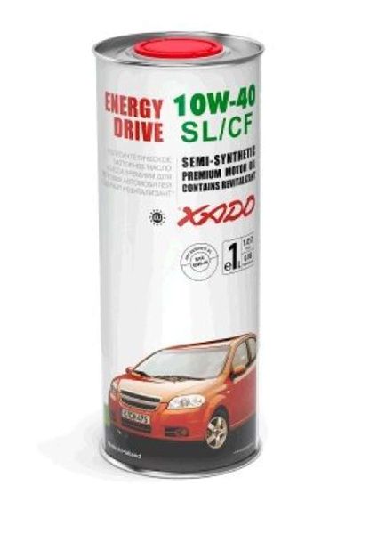 Масло автомобильное 1л (полусинтетика, 10W-40SL/SF, Atomic Oil, Energy Drive) (24144) ХАДО