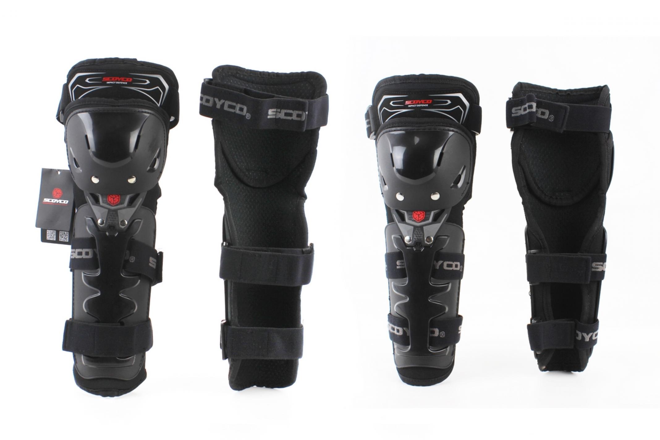 Наколенники + налокотники защитные (пластик) к-кт 4шт, Черные KS