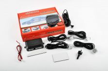 Парктроник mod:LH-813B (датчики серебристые 4шт, LCD, штурман, монтажный комплект) KAMEILONG