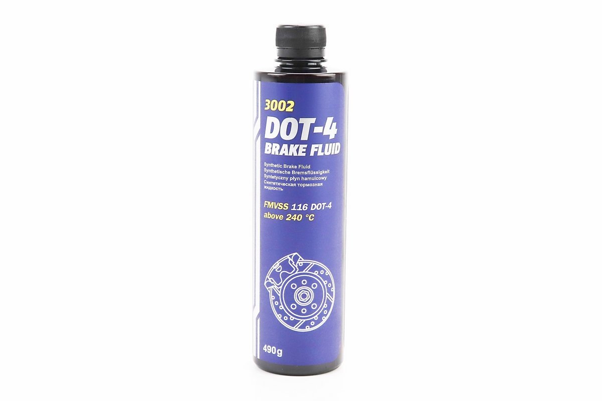 Гальмівна рідина синтетична `DOT-4`, 450ml KS
