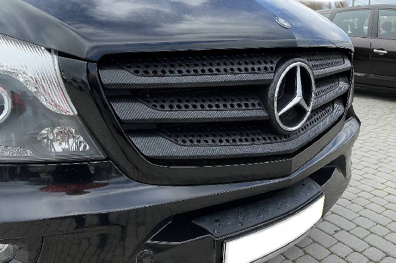 Накладки на решітку (6 шт, карбон) Mercedes Vito/V-class W447 2014- рр.