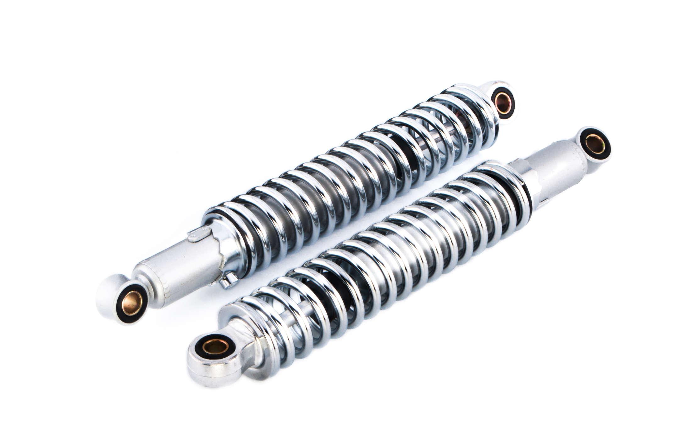 Амортизатори (пара) МІНСЬК 345mm, регульовані (хром) VDK
