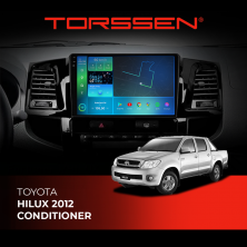 Штатна магнітола Torssen 2K Toyota Hilux 12 Conditioner F96128 4G Carplay DSP
