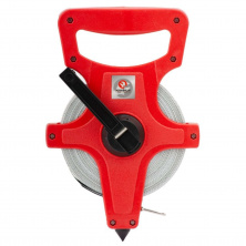 Рулетка геодезическая с полотном из стекловолокна 30 м*13 мм INTERTOOL