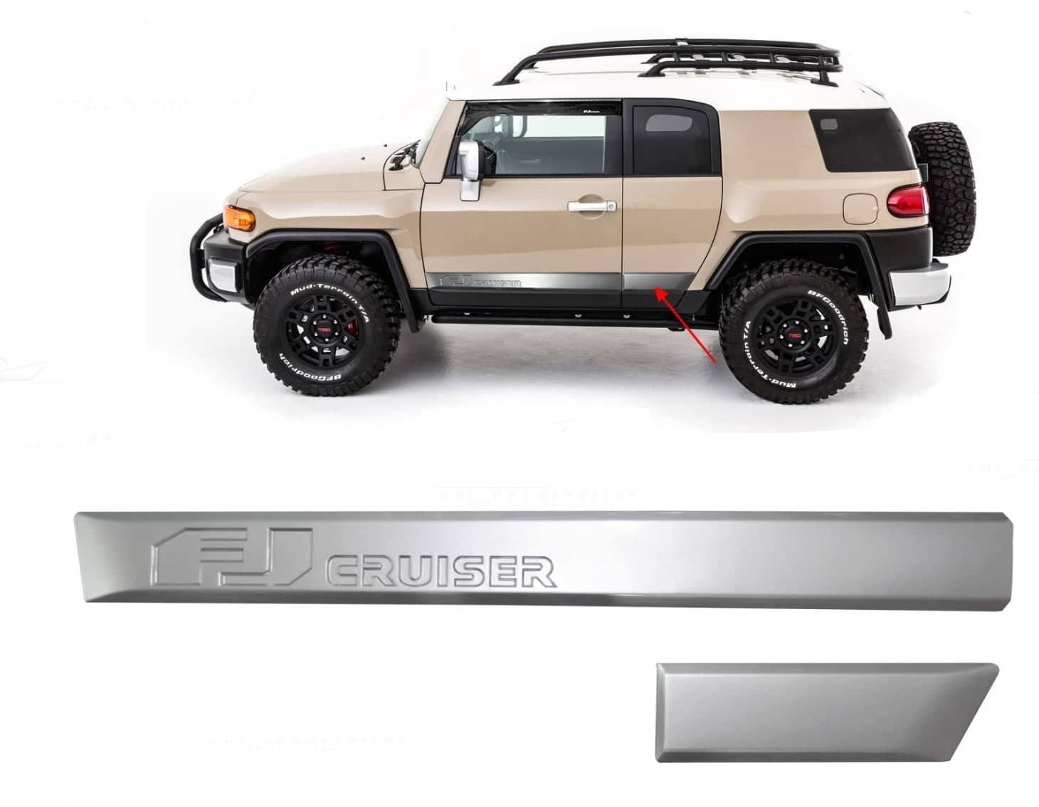 Комплект дверних молдингів для Toyota FJ Cruiser 2006-2022 рр