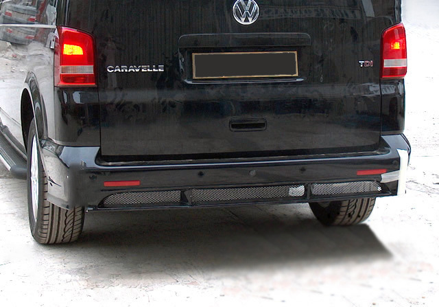 Накладка на задній бампер ABT (під фарбування) Volkswagen T5 2010-2015 рр.
