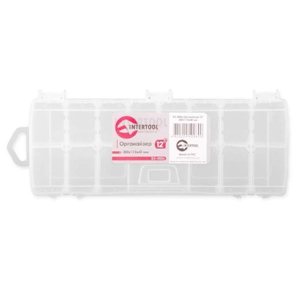 Органайзер 12 300x115x40 мм INTERTOOL