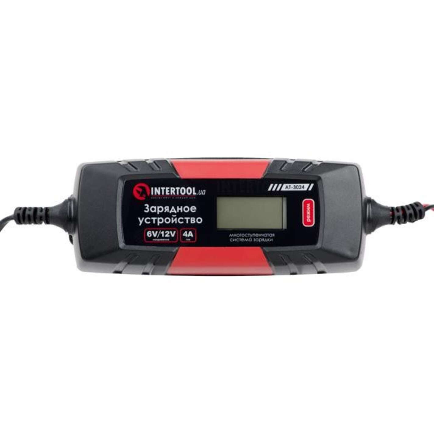 Зарядний пристрій 6/12В, 1/2/3/4А, 230В, зимовий режим заряджання, дисплей, максимальна ємність акумуляторної батареї 1.2-120 а/год.