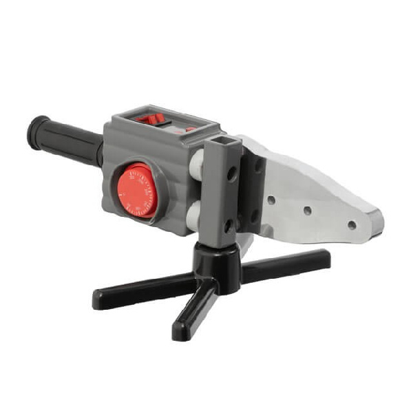 Паяльник для пластиковых труб, 850/1850 Вт, 0-300°C, насадки 20, 25, 32, 40, 50, 63 мм, металлический кейс.