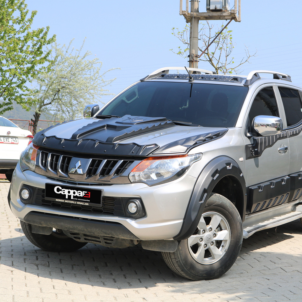 Комплект накладок на капот DRAGON (2015-2019, 3 шт) Mitsubishi L200 2015-2024 гг.