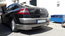 Задня накладка на бампер (під фарбування) Renault Megane II 2004-2009 рр.