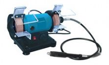 Станок точильный KRAISSMANN 120 DS 75 (шлифовальный с гравером ) 120 Вт, Диаметр точильного камня: 75 мм, Толщина точильного камня: 20 мм, Посадочны