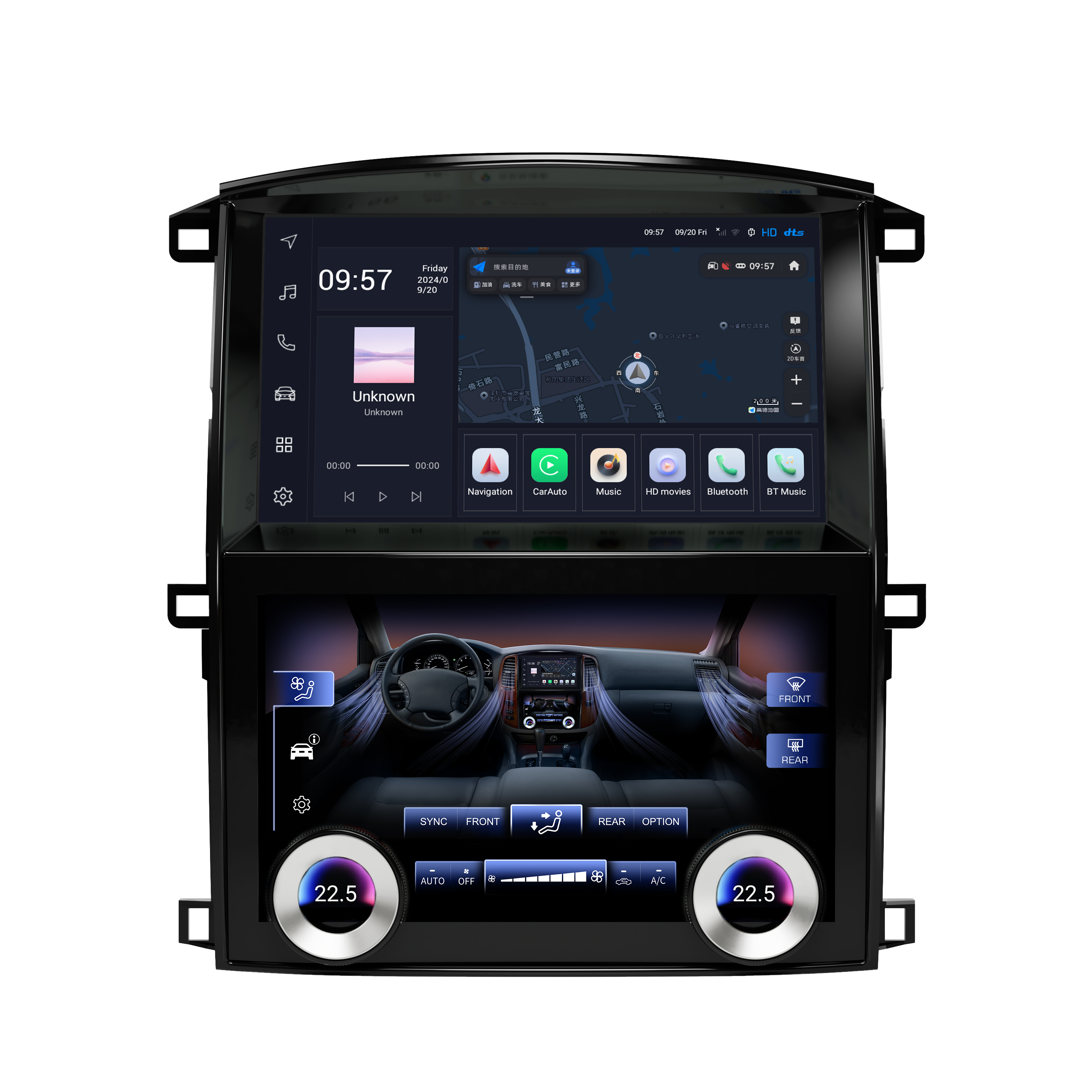 Штатна магнітола Torssen Lexus LX470 04-09 DF108CL/360 4G Carplay