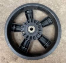 Диск колеса для детских колясок 280-65 . чер, 5 лучей (колесо + торм. втулка + кнопка + подшипник) LTK