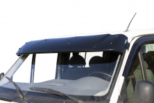 Козирьок на лобове скло (чорний глянець, 5мм) Ford Transit 1991-2000 рр.