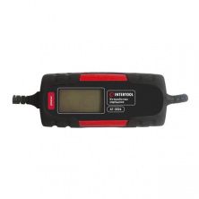 Зарядний пристрій 6/12 В, 1/4.5 А, 230 В, зимовий режим зарядки, дисплей, ємність акумуляторної батареї 1.2-120 а/ч INTERTOOL