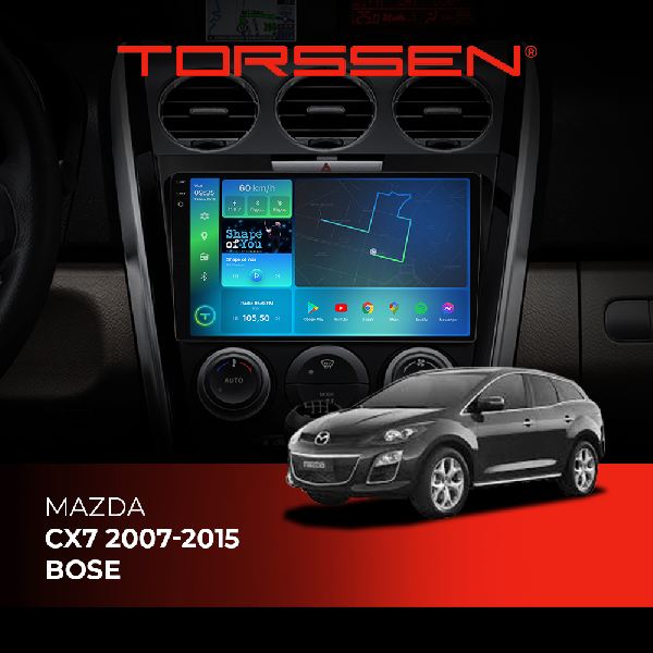 Штатна магнітола Torssen 2K Mazda CX7 07-15 Bose F96128 4G Carplay DSP