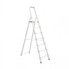 Стремянка из алюминия, 7 ступеней, высота до платформы 1500 мм