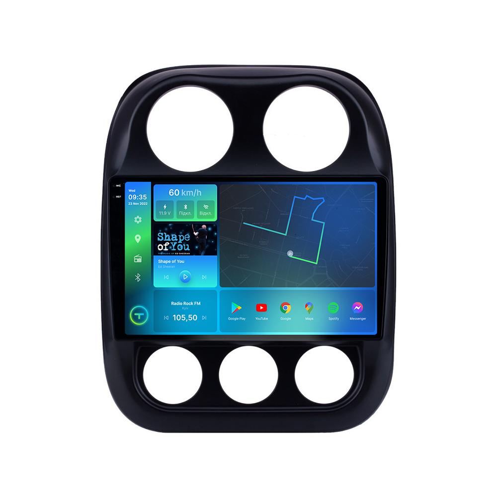 Штатна магнітола Torssen 2K Jeep Compas/Patriot 10-16 F10332 4G Carplay DSP