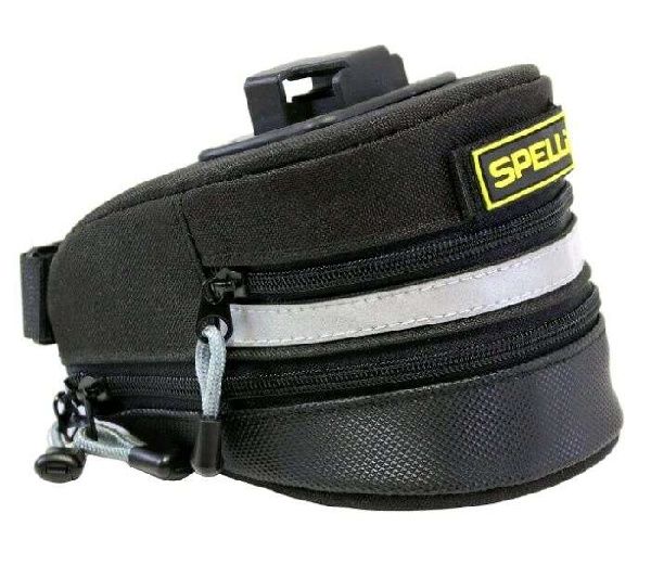 Сумка велосипедная под седло (черно- серая) (Spelli) (TOP QUALITY. 170 x 115 x 110 мм) FM