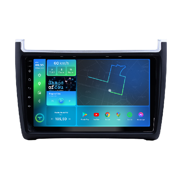Штатна магнітола Torssen VW Polo 2012+ FL9 4+64Gb 4G Carplay DSP