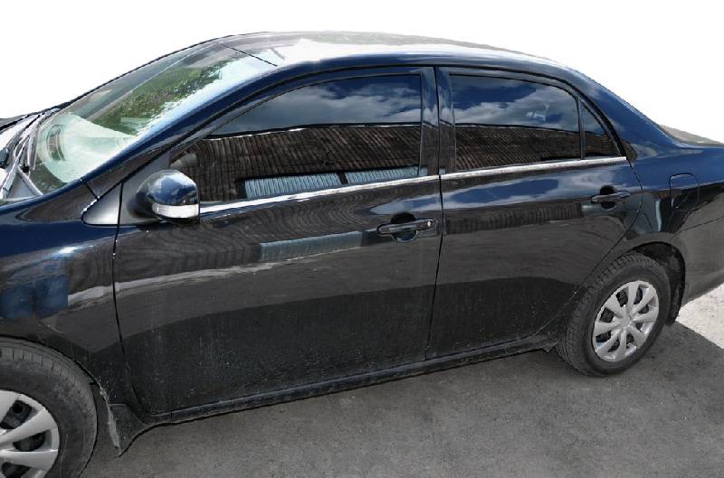 Зовнішня окантовка вікон (4 шт, нерж) Carmos - Турецька сталь Toyota Corolla 2007-2013 рр.
