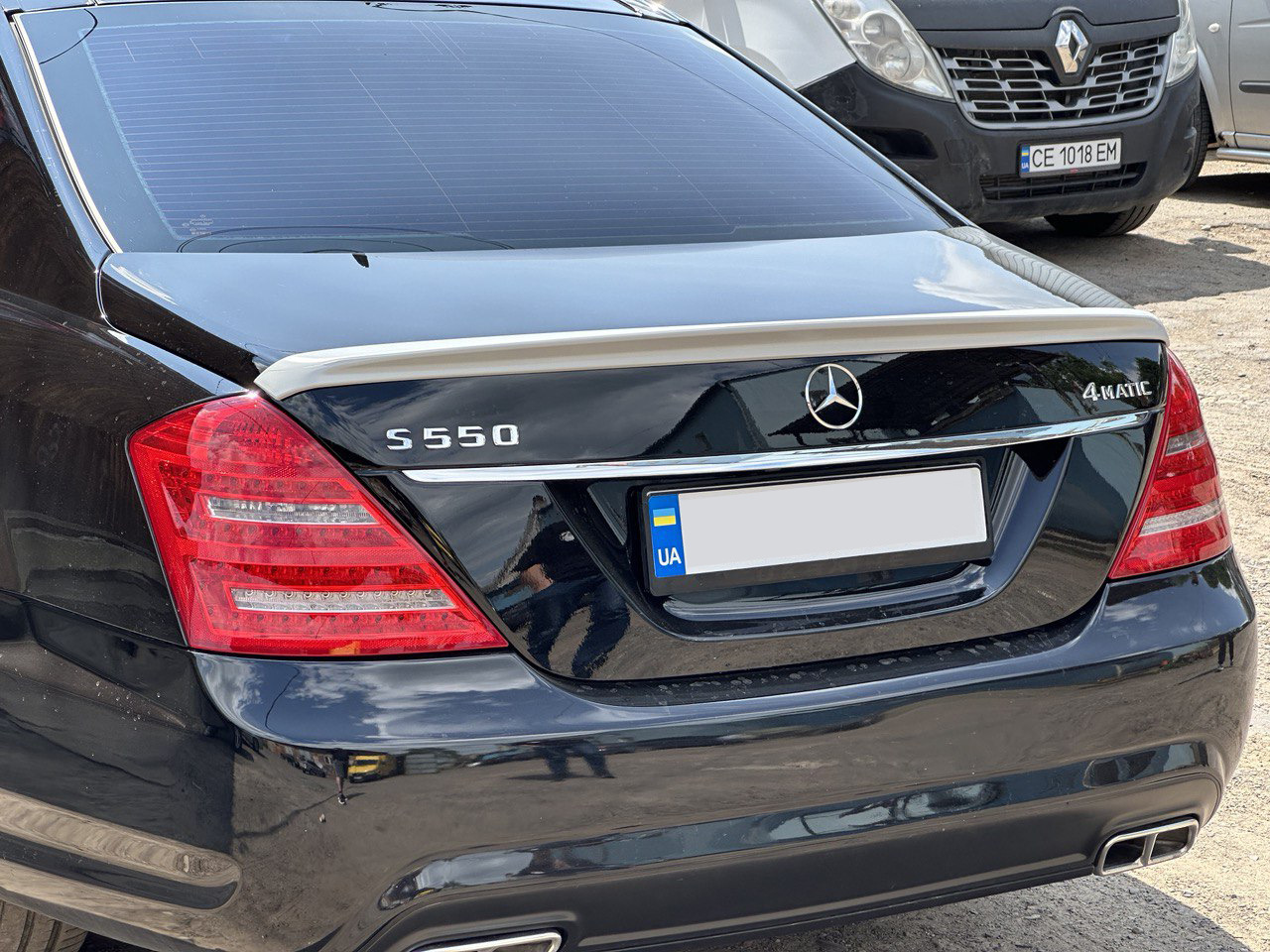 Спойлер (ABS, під фарбування) для Mercedes S-class W221 2005-2013 рр