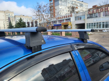 Перемички на гладку дах (2 шт, Asaf V4) Chevrolet Aveo T250 2005-2011 рр.