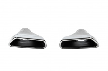 Насадки на глушитель M-Performance Silver (2 шт) BMW 5 серия G30/G31 2017–2023 гг.
