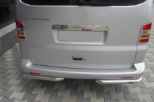 Задні куточки AK003 (2 шт., нерж) Volkswagen T5 2010-2015 рр.