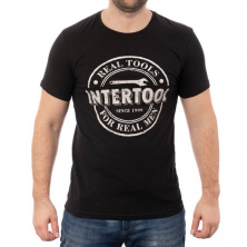 Футболка черная M 100% хлопок